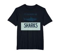 Mes collègues sont des Requins Humour de Bureau drôle T-Shirt, Homme Grandes Tailles, Noir, 6X Tall
