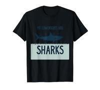Mes collègues sont des Requins Humour de Bureau drôle T-Shirt, Homme, Noir, XL