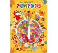 Mes coloriages pompons - L'automne - Coloriage - Pompons multicolores - colle - activités - Bricolage - Loisirs créatifs - 4 ans