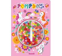 Mes coloriages pompons (Licornes) - Collectif - Hemma - broché - Document jeunesse