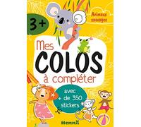 Mes colos à compléter - Animaux sauvages - Bloc avec plus de 350 stickers et 30 coloriages - Dès 3 ans