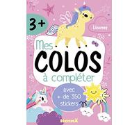 Mes colos à compléter - Licornes - Bloc avec plus de 350 stickers et 30 coloriages - Dès 3 ans