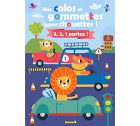 Mes colos et gommettes super chouettes ! - 3, 2, 1, partez ! - Livre de décors à compléter avec des gommettes et à colorier - Dès 3 ans