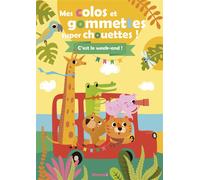 Mes colos et gommettes super chouettes ! C'est le week-end ! - Collectif - Hemma - broché - Document jeunesse