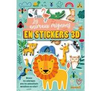 Les Animaux Mignons En Stickers 3d - Décore Tes Coloriages Avec Les Autocollants Métallisés En Relief !