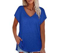 Mes Commandes en Cours Tee Shirt Femme Coton Long Manches Longues Pull Cache Coeur Bleu Ciel Blouse Travaille Monsieur Madame Capuche Tenue Chic pour Soirée Top Chauve Souris Chemisier Fluide