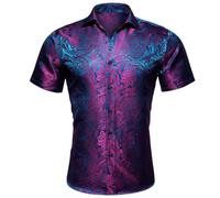 Mes Commandes Passees Chemise Homme Fleurs Chic Hawaienne Manches Courtes Blanche Slim Fit Palmier en Lin Marron Manche Courte Vetement Musulman Deguisement Medievale Moyen Age Tee Shirt Lacet