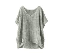Mes Commandes Passées Long Tee Shirt Femme Coton Chemisier Top Transparent Ample Haut Bleu Marine Chic T Pas Cher Mode Italienne Grande Taille XXXL Épaule Dénudée Tshirt Col V Gris Damart