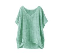 Mes Commandes Passees Tee Shirt Femme Capuche Chemisier en Dentelle Tunique sans Manches Été Fleurie Voile Fluide Haut Grande Taille Longues Ete T Sport Fitness Top Blanc Col V Coeur Vert Lin