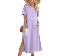 Mes Commandes Robe Femme Chic Et Elegant Vetement Soiree De Cérémonie pour Ronde Tailleurs Tenue Robe De Mariée Courte Tenue Chic Femme Bohème Grande Taille Mariage Bleu Trapeze (A10,S)