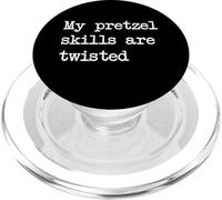Mes compétences en bretzel sont torsadées Bretzel drôle minimaliste PopSockets PopGrip pour MagSafe