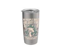 Mes compétences relationnelles ne sont qu'une tolérance fine envers les idiots Frog Gobelet isotherme en acier inoxydable double paroi