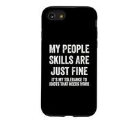 Mes compétences relationnelles sont très Bonnes, drôles et sarcastiques Coque pour iPhone SE (2020) / 7/8