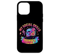Mes compétences sociales sont Rusty Skull Rainbow Coque pour iPhone 12 Mini