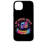 Mes compétences sociales sont Rusty Skull Rainbow Coque pour iPhone 14 Plus