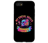 Mes compétences sociales sont Rusty Skull Rainbow Coque pour iPhone SE (2020) / 7/8