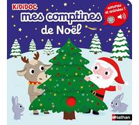 Mes comptines de Noël - Livre Sonore et animé Kididoc - Dès 1 an