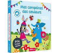 Mes comptines des couleurs - Emeline Barrea - Auzou Éditions - cartonné - Comptine, chant