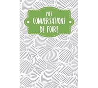 Mes conversations de foire: Carnet à compléter pour l'enregistrement des conversations avec les (nouveaux) clients | Motif : Les moules abstraites