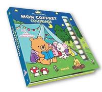 Mes copains câlins - Mon coffret coloriage - Avec 10 feutres double pointe - Elena Aiello - Hemma - Coffret - Jeux livres objets
