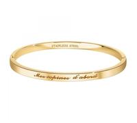 Mes copines d'abord - Bracelet SC Crystal en Acier Finement doré