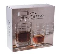 Coffret carafe avec 6 verres Stone Table passion