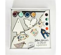 Collectif – Mes décors de Noël à peindre – Coffret : 6 décors, peintures, pinceau et livre
