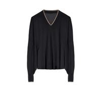 Mes Demoiselles - Moonie V-neck Pullover - Femme - Pulls - Noir - Taille: 40 FR