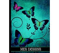 Mes dessins: carnet de dessin - cahier de croquis - format A4 - 100 pages blanches - couverture souple - pour dessiner, écrire ou faire des croquis