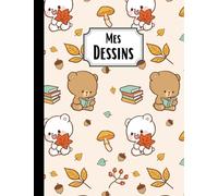 Mes dessins: carnet de dessin - cahier de croquis - format A4 - 100 pages blanches - couverture souple - pour dessiner, écrire ou faire des croquis