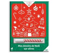 Mes Dessins de Noël sur vitres - pochette avec feutre craie - - Héloïse Mab - Deux Coqs D'or - Document jeunesse