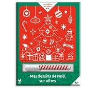 Mes Dessins de Noël sur vitres - pochette avec feutre craie - Héloïse Mab - Deux Coqs D'or - Document jeunesse