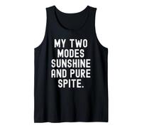 Mes Deux Modes : Soleil et Pure méchanceté (Funny Sarcastic) Débardeur