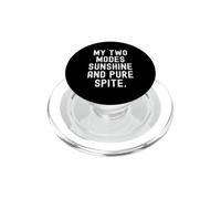 Mes Deux Modes : Soleil et Pure méchanceté (Funny Sarcastic) PopSockets PopGrip pour MagSafe