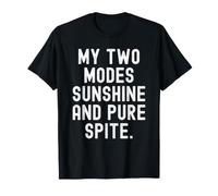 Mes Deux Modes : Soleil et Pure méchanceté (Funny Sarcastic) T-Shirt