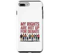 Mes droits ne font pas l'objet d'un débat sur la conception d'une manifestation pour l'égalité Coque pour iPhone 7 Plus/8 Plus
