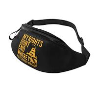 Mes Droits ne s'arrêtent Pas là où Vos Sentiments commencent Sac de Taille Poitrine de Voyage réglable pour Hommes et Femmes Sac de Taille de Course en Plein air
