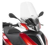 MES Écran Piaggio Mp3 Yourban 125 300 2011 2012 2013 2014 2015 2016 2017 2018 Écran Kappa couleur transparente 25,5 cm plus haut que l'original