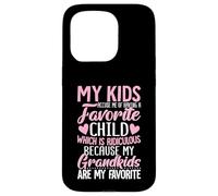 Mes Enfants m'accusent d'avoir Un Enfant préféré, Mes Petits-Enfants sont drôles Coque pour iPhone 15 Pro