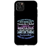 Mes Enfants m'accusent d'avoir Un Enfant préféré Petits-Enfants Coque pour iPhone 11 Pro Max
