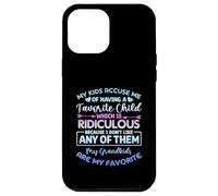 Mes Enfants m'accusent d'avoir Un Enfant préféré Petits-Enfants Coque pour iPhone 12 Pro Max