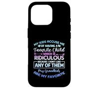 Mes Enfants m'accusent d'avoir Un Enfant préféré Petits-Enfants Coque pour iPhone 16 Pro