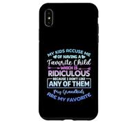 Mes Enfants m'accusent d'avoir Un Enfant préféré Petits-Enfants Coque pour iPhone XS Max