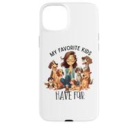 Mes Enfants préférés Ont de Jolis Chiens à Fourrure Coque pour iPhone 15 Plus