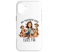 Mes Enfants préférés Ont de Jolis Chiens à Fourrure Coque pour iPhone 16 Plus