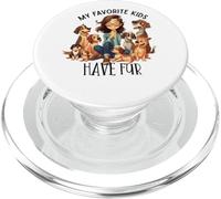 Mes Enfants préférés Ont de Jolis Chiens à Fourrure PopSockets PopGrip pour MagSafe