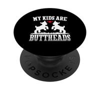 Mes Enfants sont des crétins Amusants, Amoureux des chèvres, Maman, fermière PopSockets PopGrip Adhésif