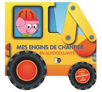 Mes engins de chantier en autocollants - Collectif - P'tit Loup - broché - Document jeunesse dès 3 ans