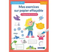 Mes exercices sur papier effaçable - J'apprends à écrire (6-7 a.) - Petra Theissen - Chantecler - broché - Scolaire / Universitaire