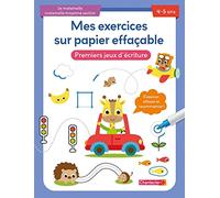 Mes exercices sur papier effaçable - Premiers jeux d'écriture (4-5 a.)